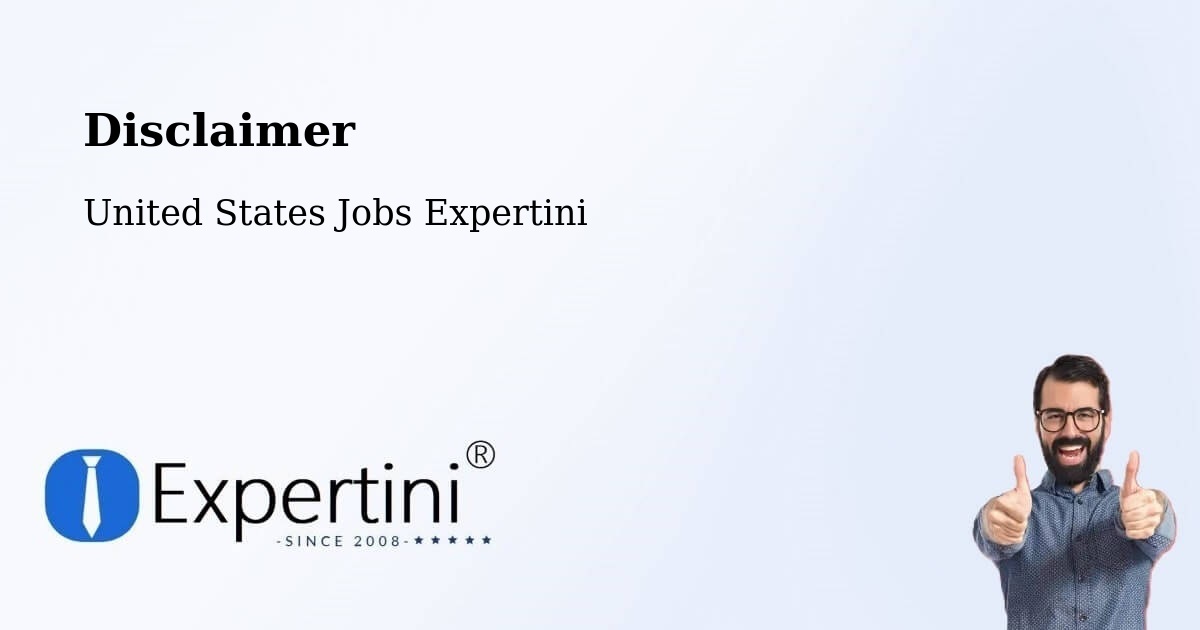 Disclaimer – Moodus - United States Jobs Expertini