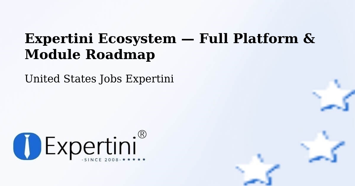 Expertini Ecosystem — Full Platform & Module Roadmap – Moodus